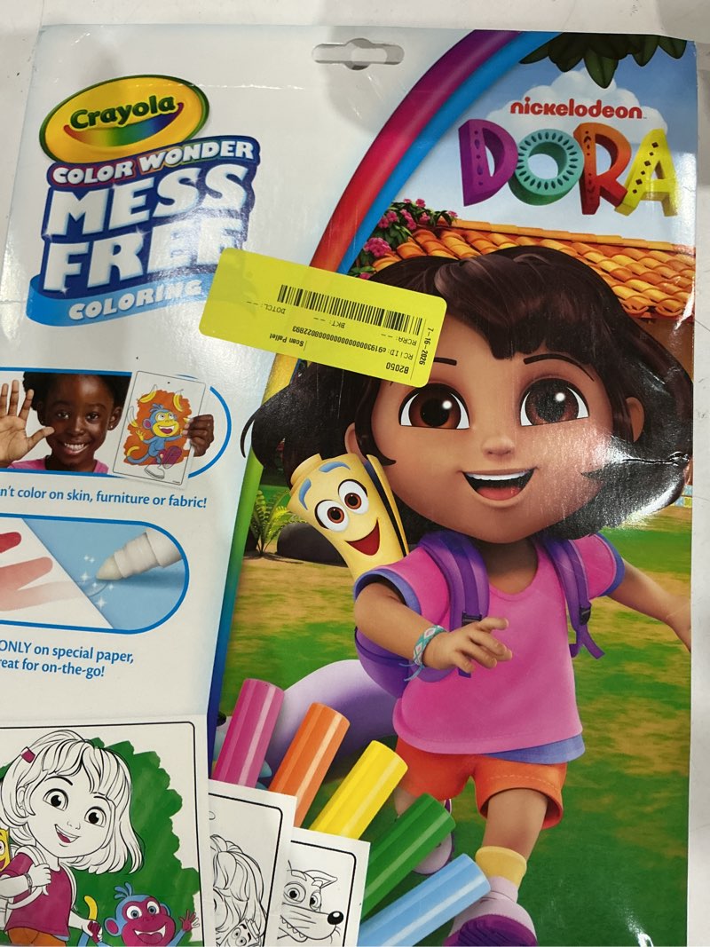 Condition photo showing As Is for crayola color wonder foldalope dora