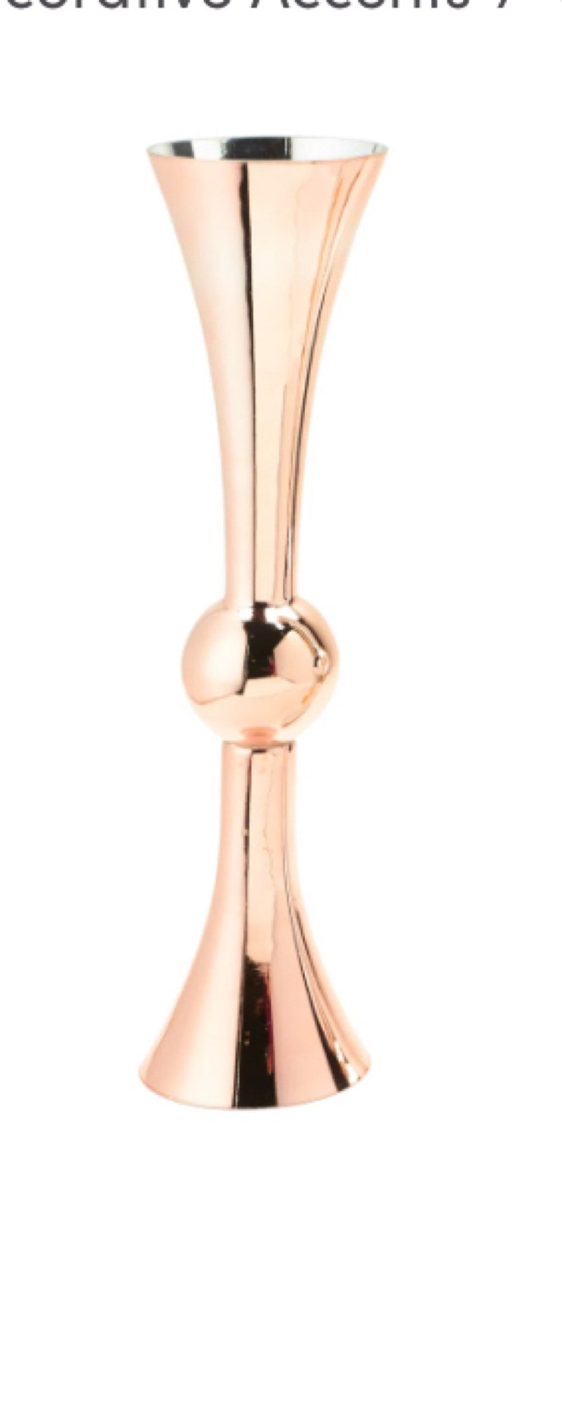 Double Sided Trumpet Glass Floor Vase((1 pcs))