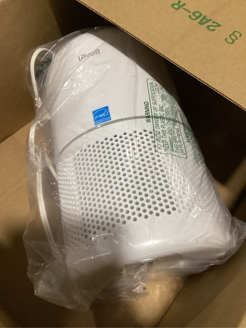 Condition photo showing Good Condition for levoit air purifiers for home large room up to 1875 ft² with washable pre-filter, aham verifide, air quality monitor, hepa sleep mode for allergies, pet hair in bedroom, vital 200s-p, white air purifier white