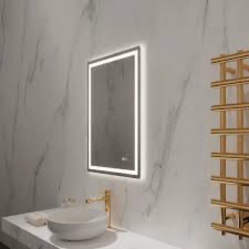 Knella led lighted bathroom vanity mirror 