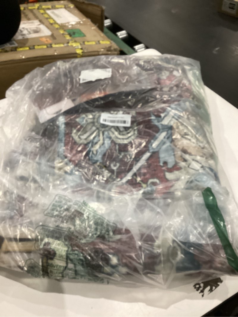 Condition photo showing Good Condition for RUGSURE Washable Area Rugs - Perfect for Living Room, Bedroom, Kids Room, Nursery - Stain & Water Resistant Non-Slip, Pet & Child Friendly, Vintage Tribal Area Rugs (Rust, 5' x 7') Rust 5' x 7' (Rectangular)