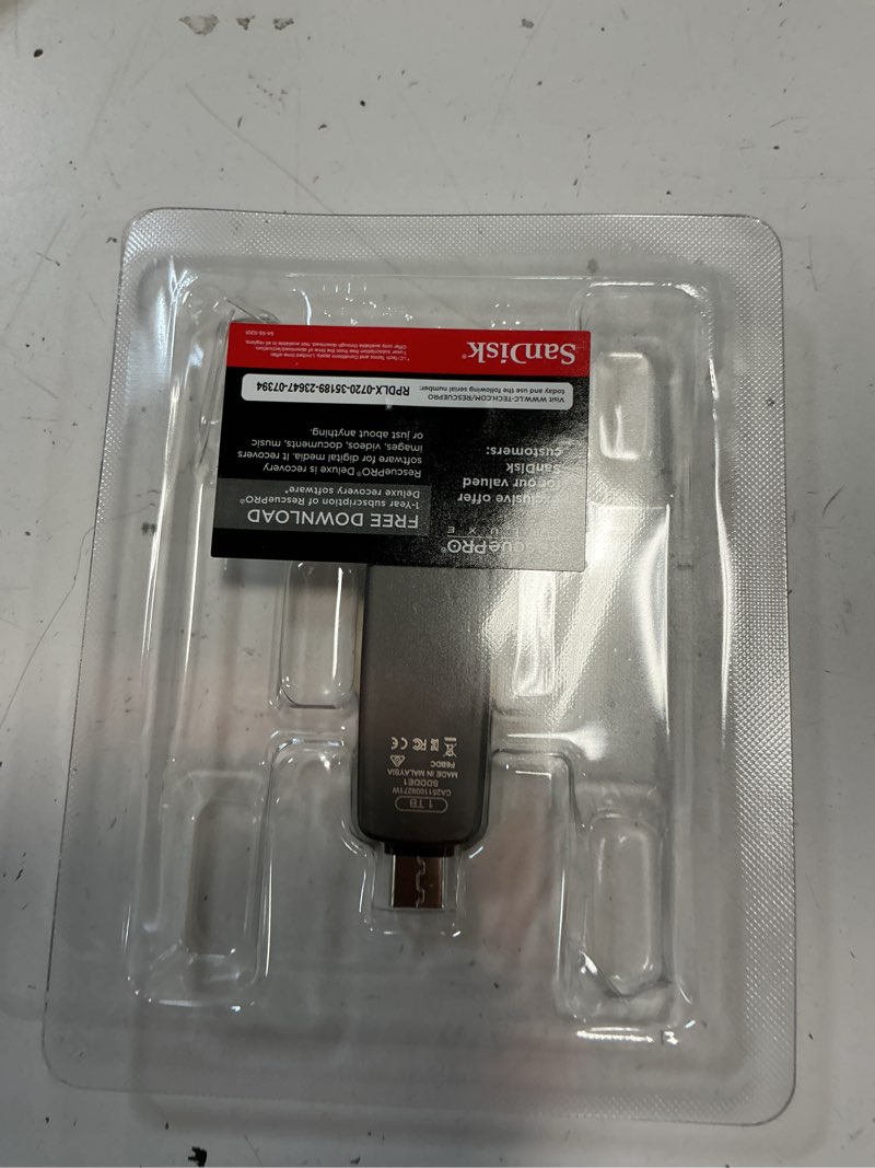 Condition photo showing New/Like New for sandisk 512gb extreme pro dual drive - up to 1,000mb/s, usb type-c, and usb type-a, high-performance flash drive - sddde1-512g-g46