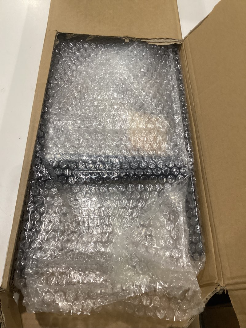 Condition photo showing As Is for 34 in floating shelf bracket - 34\"x8\" hidden floating shelf bracket, 2pcs thickened solid steel wall mount brackets 3-year service 34x8 in with installation tools