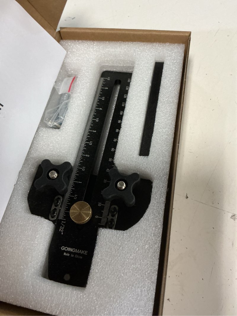 Condition photo showing Good Condition for goingmake thin rip jig table saw jig guide for making repetitive narrow thin strip cuts woodworking tools fast thin ripping guide for table saw band saw router table fits for 3/8" x 3/4" t slot