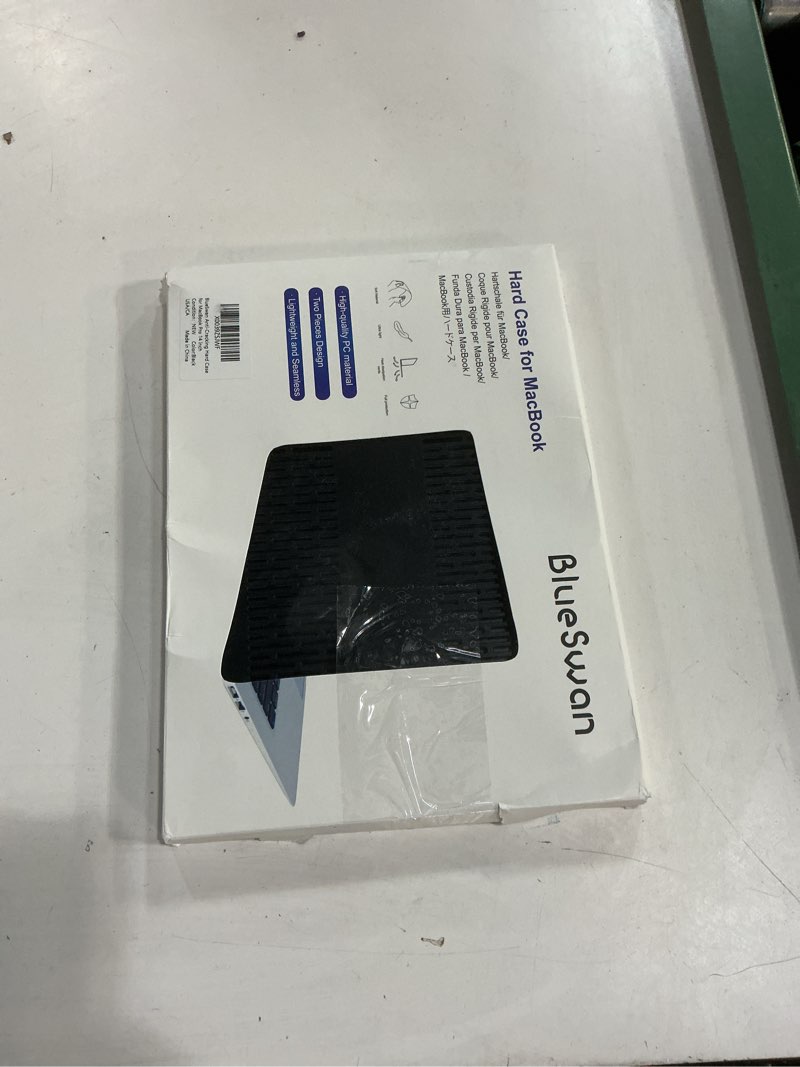 Condition photo showing New/Like New for blueswan anti-cracking hard shell case compatible with macbook pro 14-inch m5 2026 2025-2021 release m4 m3 m2 m1 pro/max chip, anti-fingerprint soft tpu bumper, frosted black