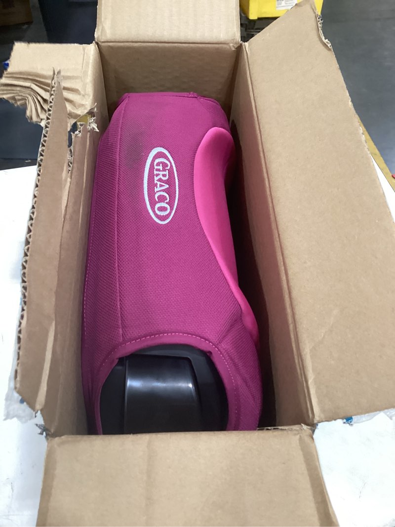 Condition photo showing Good Condition for graco turbobooster 2.0 backless booster car seat, trisha, easy to clean with halfway cup holders