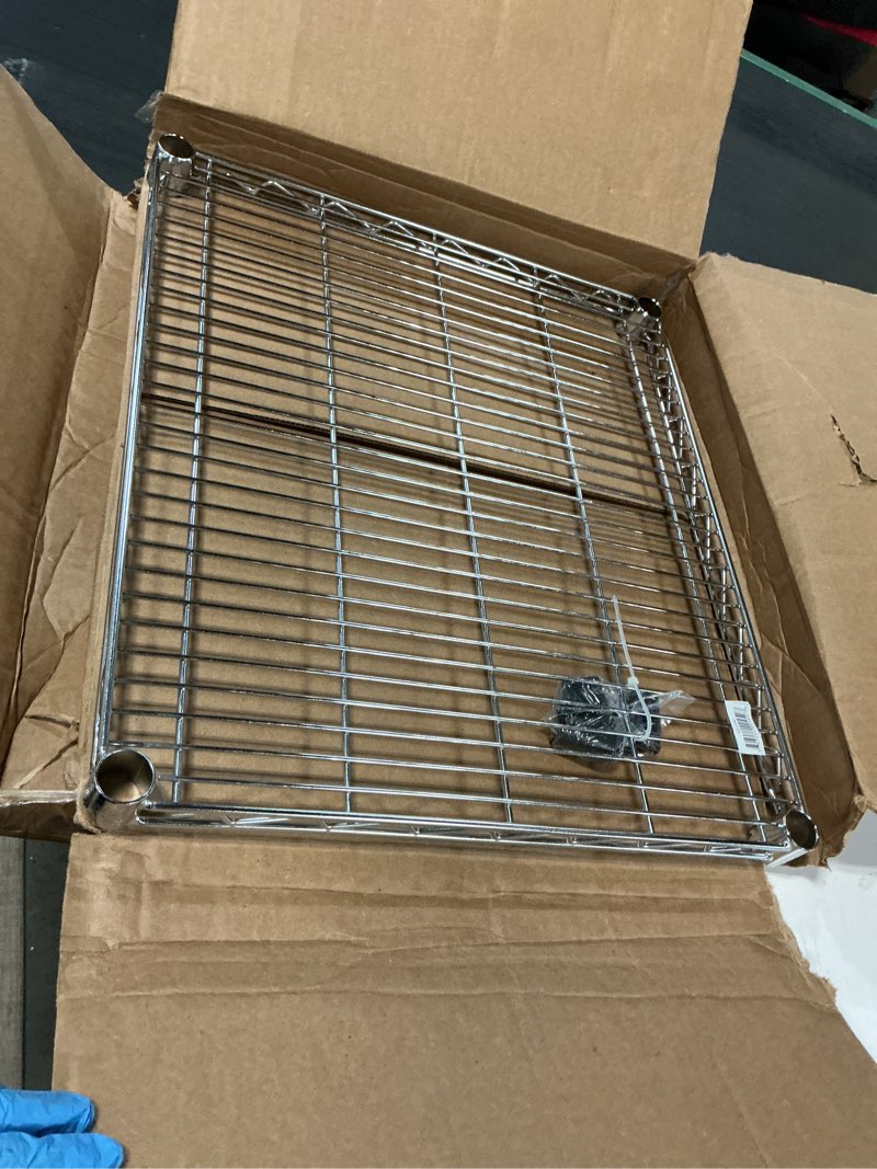 Condition photo showing Good Condition for wire shelf 21x24 chrome