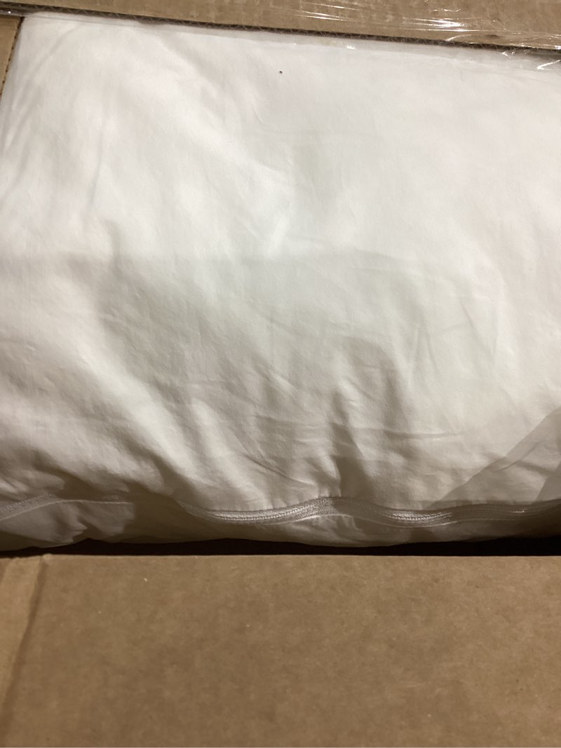 Three Geese White Goose Feather Down Pillows Standard Size Set of 1-100% Cotton, Medium Firm,Soft Support Standard(Pack of 1) Standard-white