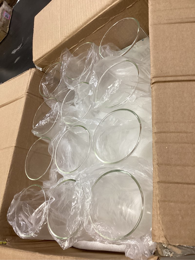 Condition photo showing New/Like New for UPBUD 12pcs Glass Cylinder Vases for Centerpieces | 8 Inch Clear Flower Vase for Wedding Decorations