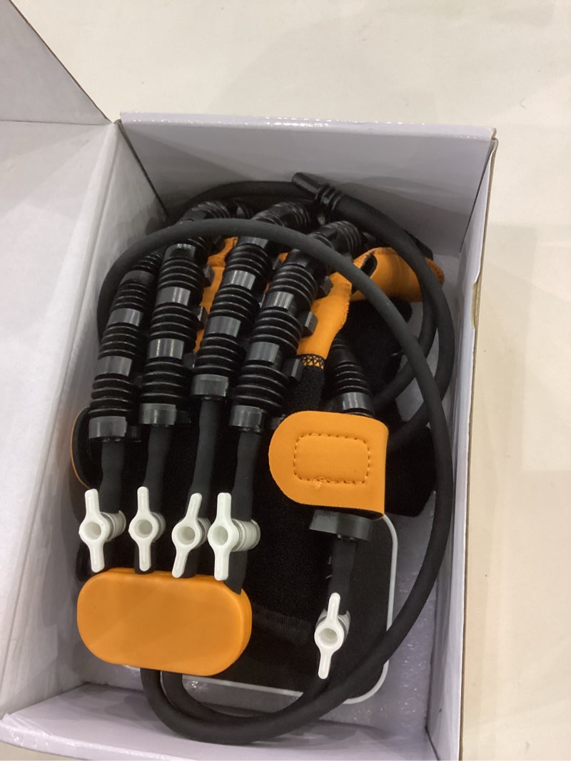 Condition photo showing Good Condition for Rehabilitation Robot Gloves, Finger Exerciser for Stroke Recovery Hand Glove Equipment Hand Function Rehabilitation (Orange Left Hand L)
