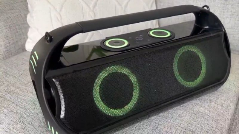 Rechargeable Karaoke Party Speaker (160W) Portable with 2 Wireless Microphones for Adults,30000mAh,L