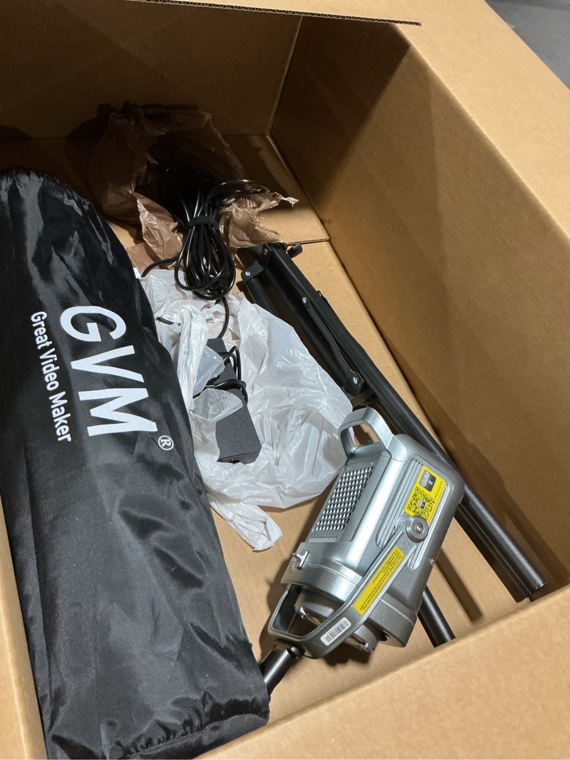 Condition photo showing Good Condition for GVM 150W Video Light Kit, 2700K-7500K Continuous Lighting for Photography with Lantern Softbox&Stand, Bi-Color Studio Light Kit with Bluetooth Control, CRI 97+ 8 Scene Lights for Live Streaming White