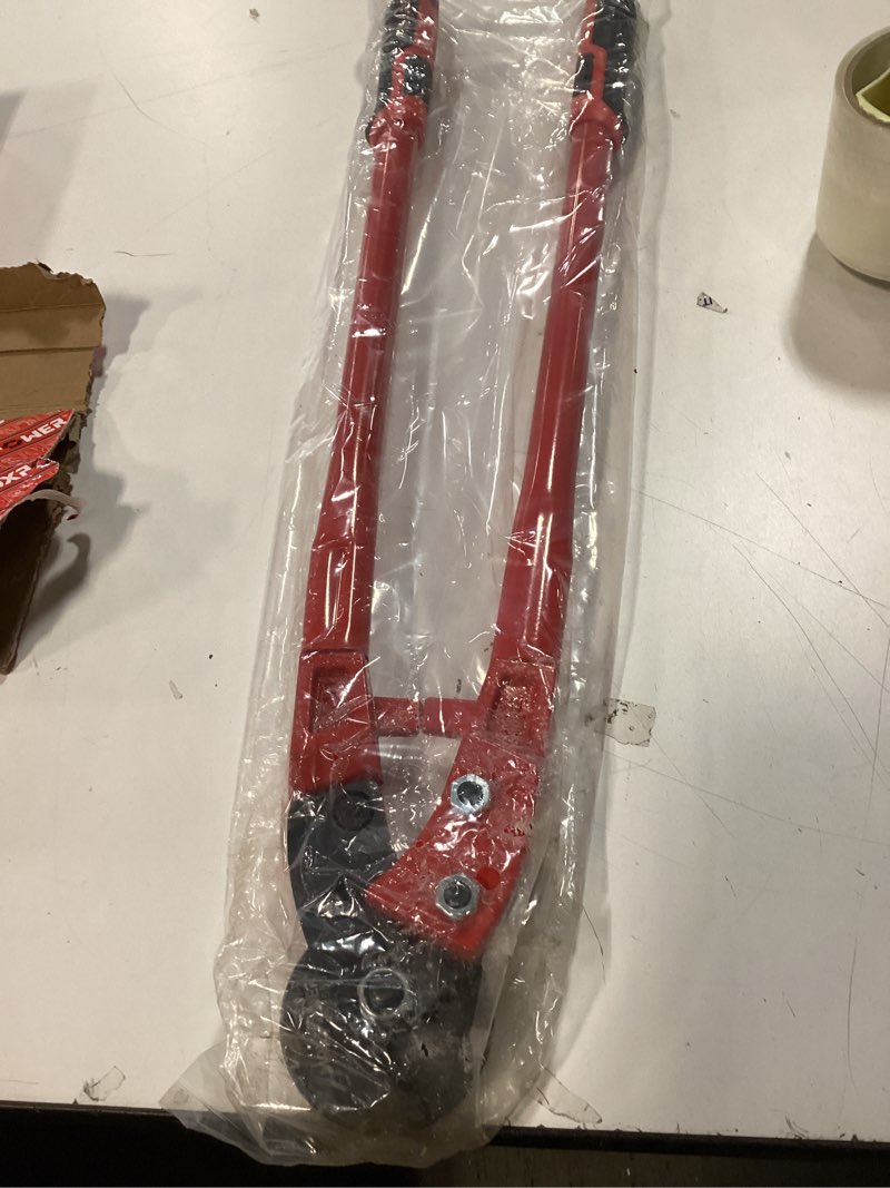 Condition photo showing As Is for MAXPOWER Wire Cutters, 24-Inch Heavy Duty Wire Rope Cutter, Heavy Duty Industrial Strength Cable Cutter for Hard Wire Ropes, Stainless Steel Wires 24"