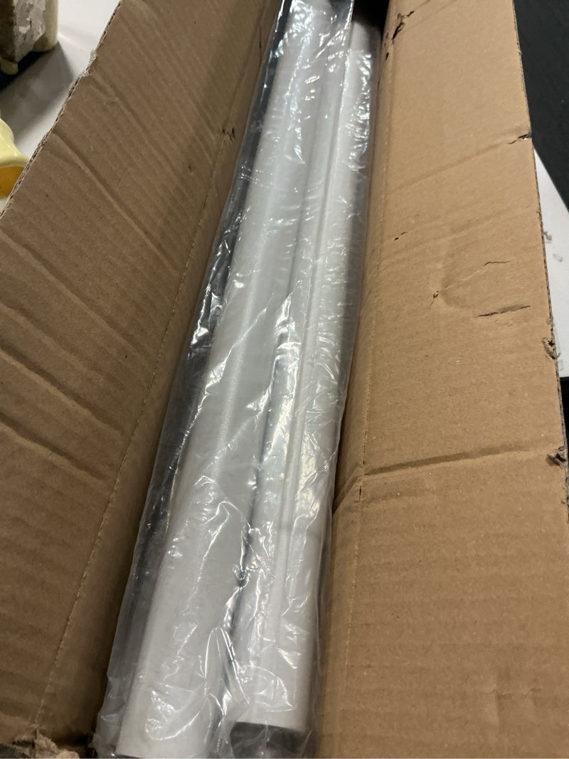Condition photo showing Good Condition for White Tension Curtain Rods 41-146 In Extra Long Outdoor Patio Curtain Rods No Drilling Adjustable Heavy Duty Tension Rods for Windows Bathroom Living Room Curtains, Rod Diameter 1.26In 41-146in-1 Pack White