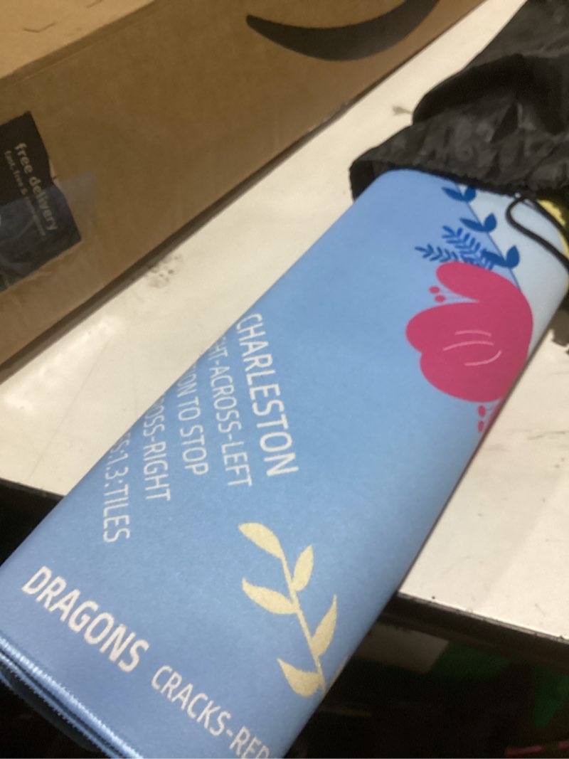 Condition photo showing Good Condition for Mahjong Mat Non-Slip Noise Reduction Gaming Mat (31.5"x31.5") for Mahjong, Poker, Card Games, Tile Games and Dominoes Table Protector, Blue