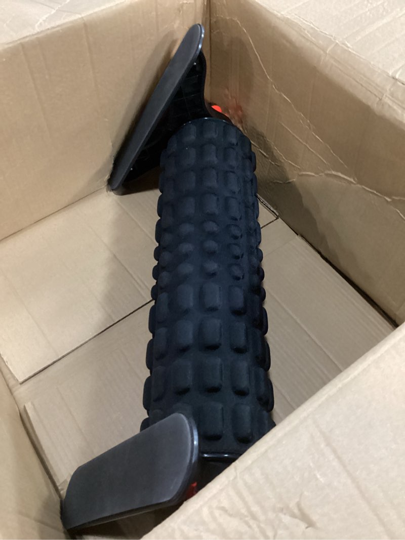 Condition photo showing Good Condition for xl it band firm foam roller with resistance holder - 17 inches - exercise roller for it band issues, deep tissue muscle massage, muscle and back roller for fitness, gym equipment (black)