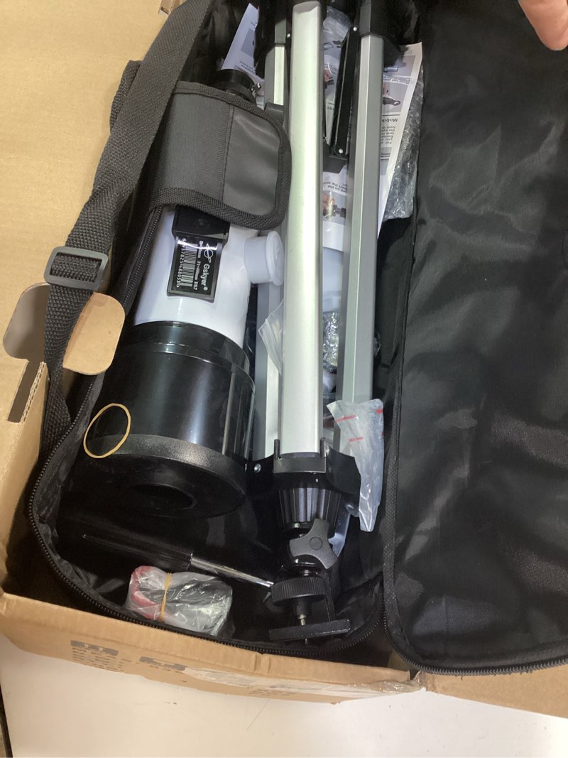 Condition photo showing Good Condition for gskyer telescope, 70mm aperture 400mm az mount astronomical refracting telescope for kids beginners - travel telescope with carry bag, phone adapter and wireless remote. az70400
