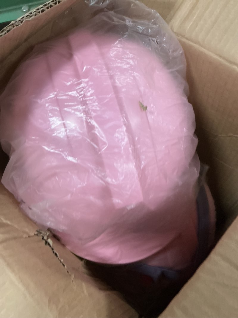 Condition photo showing New/Like New for leumoi 10 pcs suspension hard hat, construction hard hat for safety, ratchet cap style with self adjusting crown straps for man woman pink