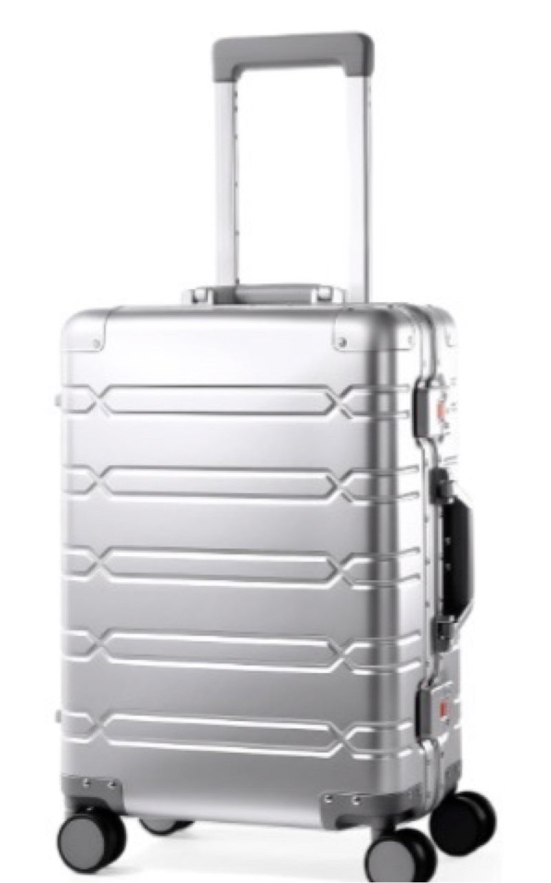 all aluminum carry on luggage 22x14x9 airline approved?zipperless luggage premium aluminum suitcase luggage, hard shell carry on luggage with spinner wheels (silver, 20inch)