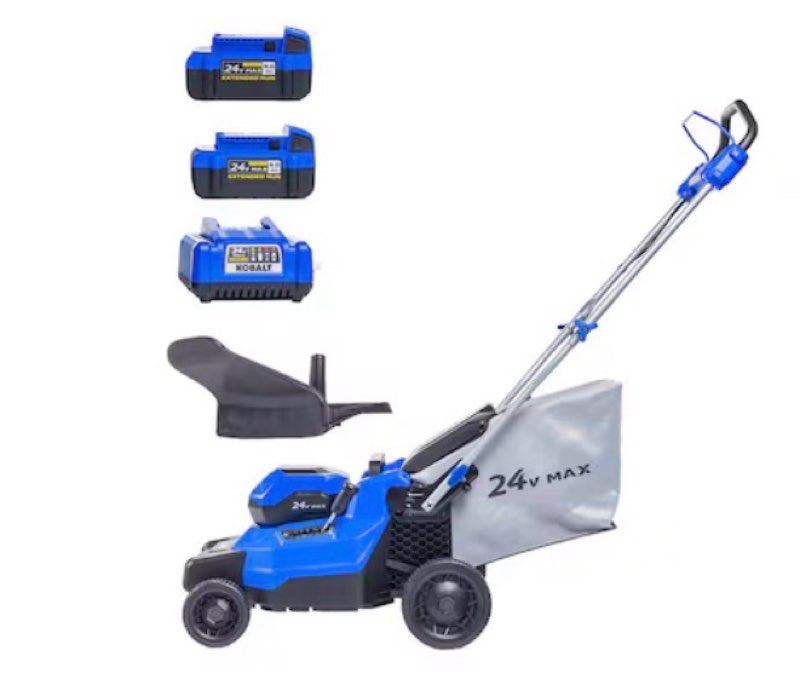 kobalt 24-volt, 16-in push battery walk mower 