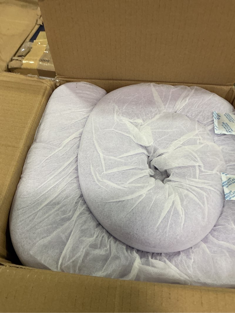 Condition photo showing New/Like New for Lucid 4 Inch Lavender Memory Foam Mattress Topper, Twin Size – Essential Oil Infusion – Ultra Plush Feel, Pressure-Relieving Bed Topper – Ventilated and Breathable – CertiPur Certified Twin 4 Inch Topper Only
