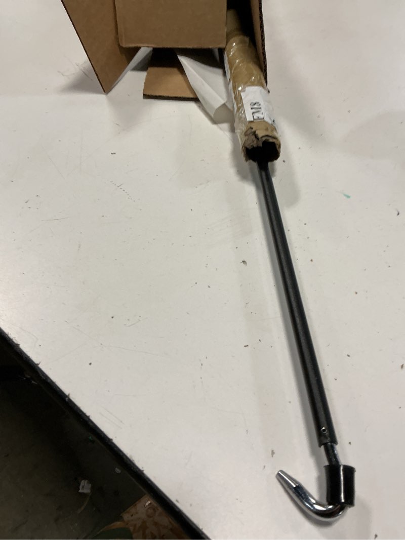 Condition photo showing Good Condition for pickmesh exterior roller shade universal crank wand replacement metal crank wand telescoping skylight pole with hook for exterior sun shades outdoor indoor roller up blinds (black)