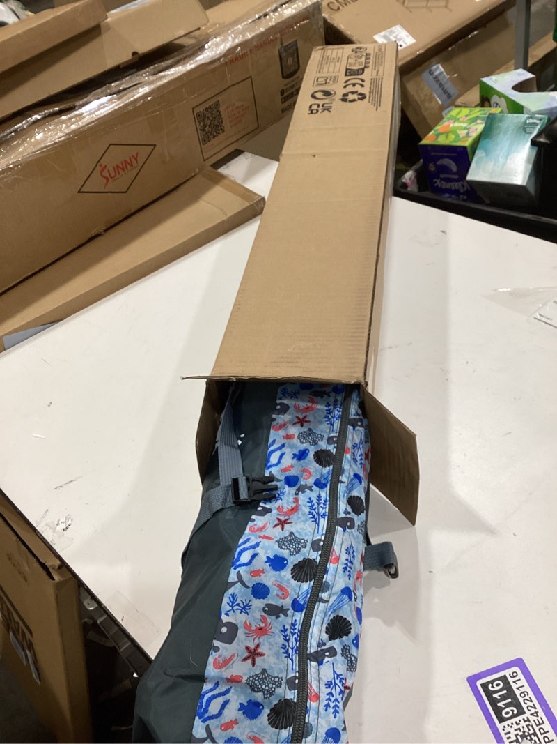 Condition photo showing Good Condition for Baby Playpen Pop-up Tent - Outdoor & Indoor Play Tent for Beach with Canopy Travel Bag Portable Play Yard for Babies & Toddlers (Ocean)