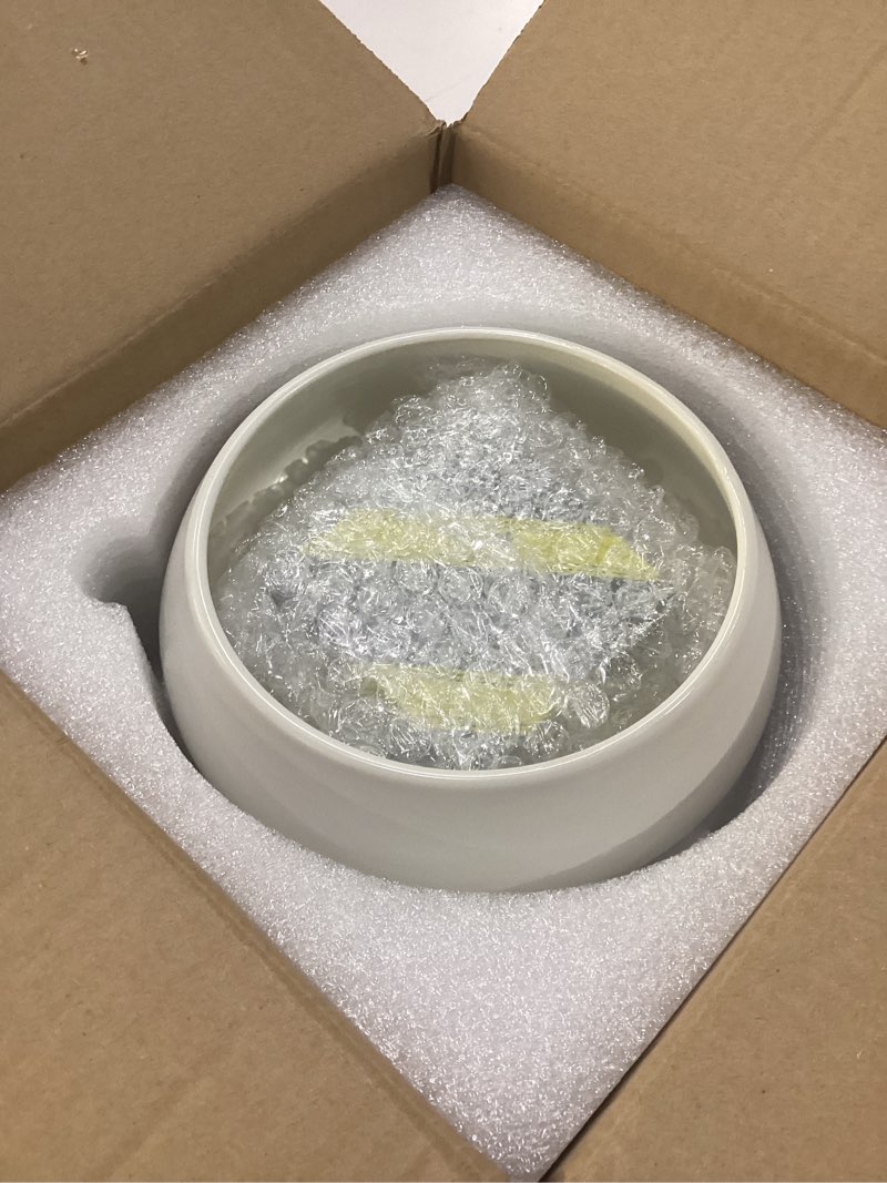 Condition photo showing New/Like New for ceramic flower pot flower arrangement set japanese ikebana floral art supplies flower bowl decorative flower vase for centerpieces (medium white)
