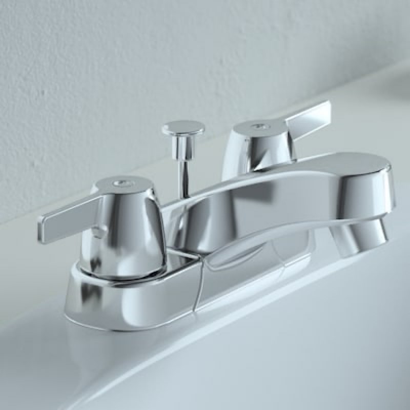 60+ bought last week project source rutland chrome 4-in centerset 2-handle watersense low-arc residential handle
