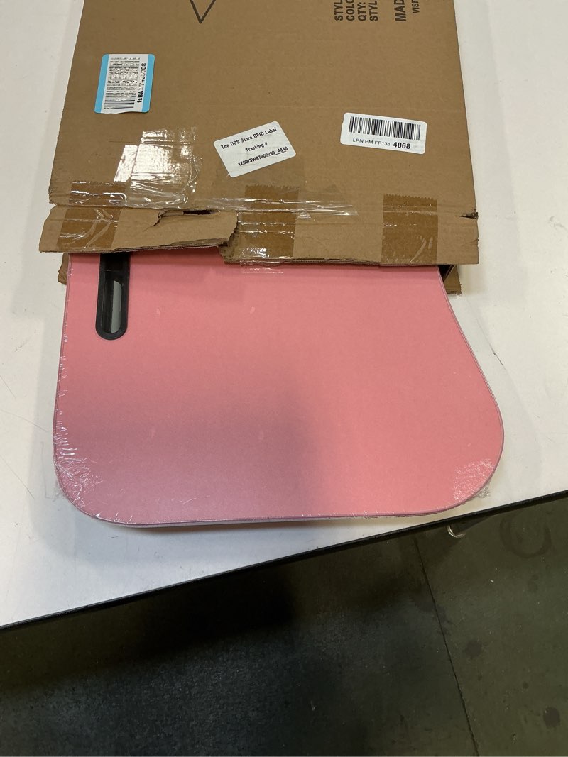Condition photo showing New/Like New for Mind Reader Lap Desk Laptop Stand, Bed Tray, Folding Legs, Couch Table, Portable, MDF, 23.25" L x 13.75" W x 10.5" H, Pink