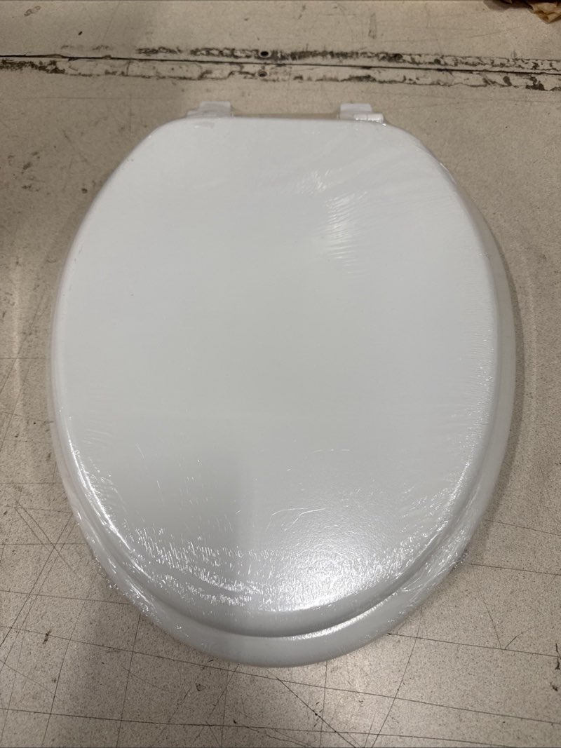 PlumbTech Standard Grade Molded Wood Elongated Toilet Seat
