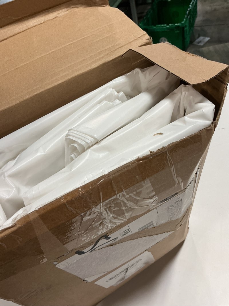 Condition photo showing Good Condition for qilery 100 pack 18" x 18" large white plastic shopping bags with handles reusable merchandise gift bags bulk for small business merchandise retail grocery packaging gift giving 18 x 18 white 1 100