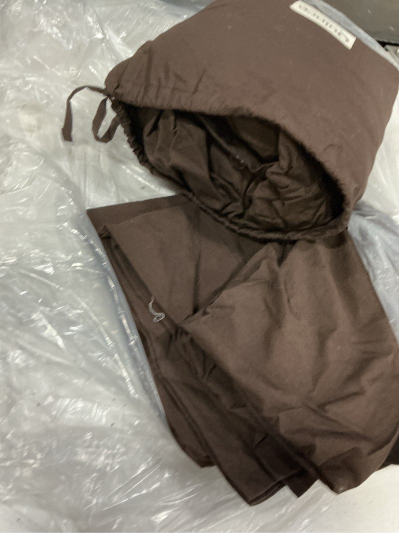 Condition photo showing Good Condition for organic crisp percale deluxe bedding bundle, king, espresso