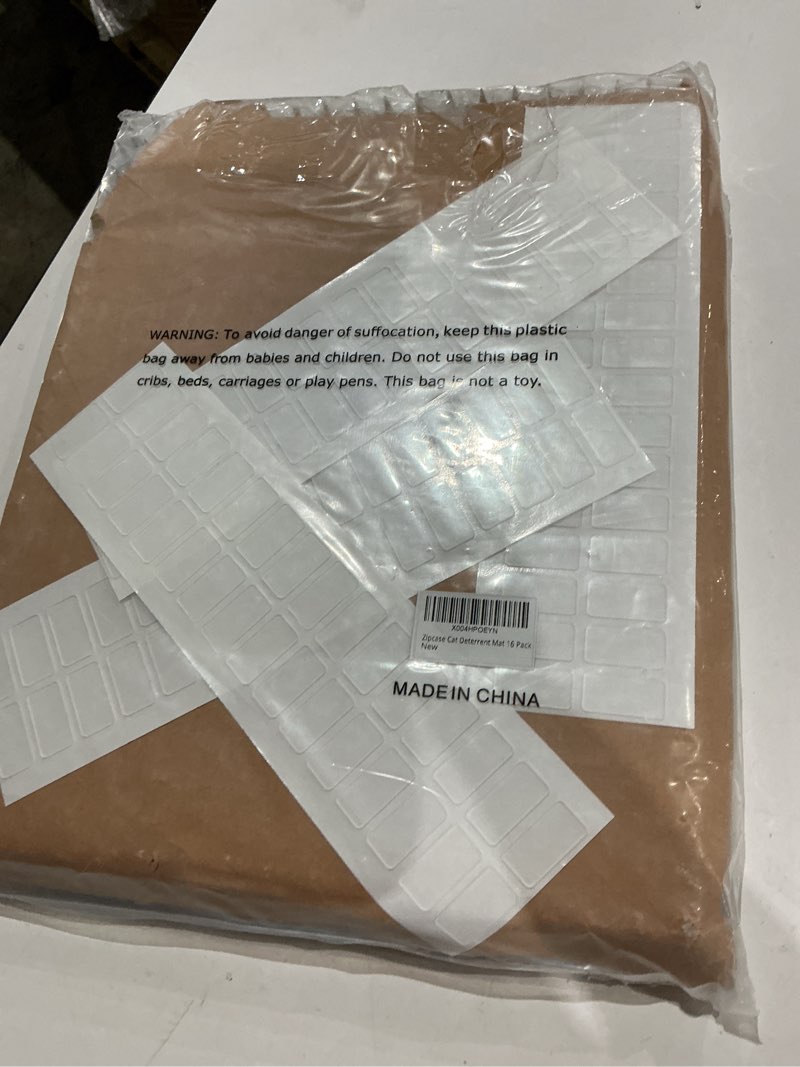 Condition photo showing Good Condition for zipcase 16 pack cat repellent deterrent outdoor scat mat with tape for cats, dogs, pests covers 24 sq.ft (3456 sq.in), 16 x 13 inches