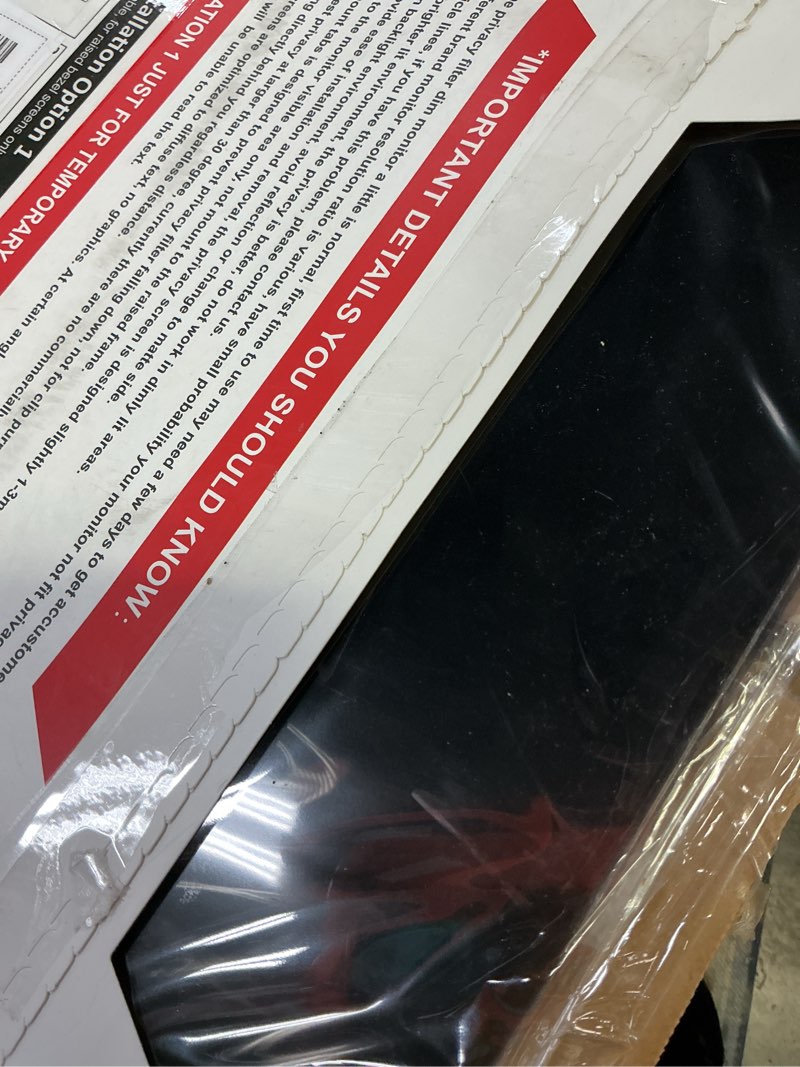 Condition photo showing Good Condition for Magicmoon 2-Pack 24 Inch Computer Privacy Screen Filter, Anti-Spy/Glare Protector Film for Widescreen Monitor with 16:9 Aspect Ratio (Width x Height: 531mm x 298mm) [2 Pack] 24 Inch 16:9 Aspect Ratio