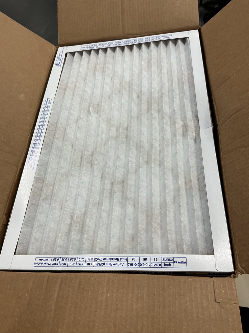 Condition photo showing Good Condition for aerostar 14x20x1 merv 6 air filter, 6 count, actual size (13.50 x 19.50 x 0.75), hvac, air conditioning & furnace filter for dust, lint & pollen control (mpr 300 / fpr 3), made in usa 6 pack basic merv 6