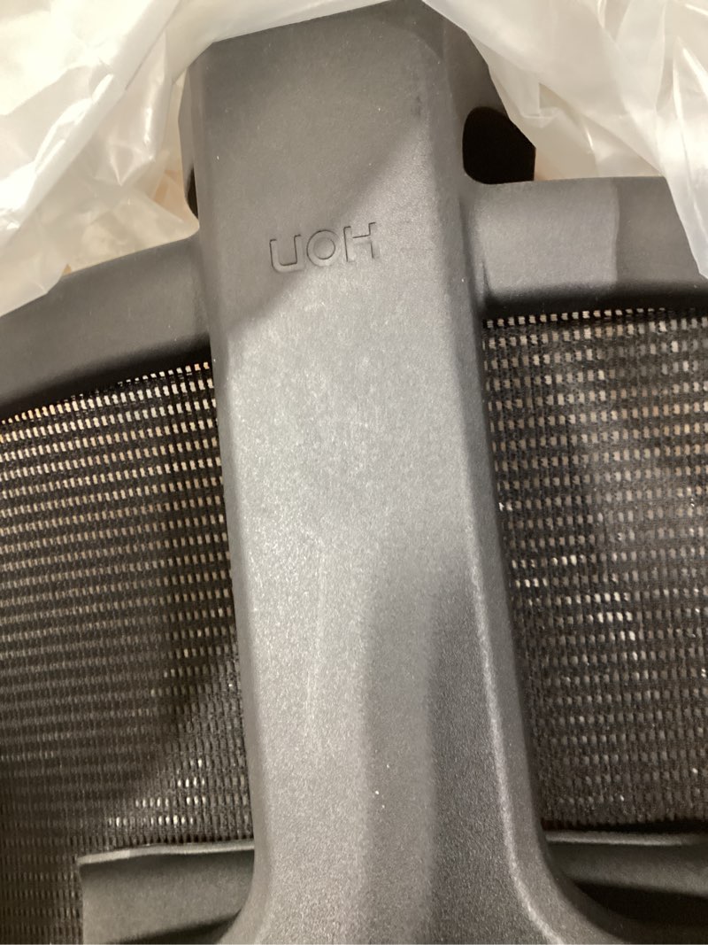 Condition photo showing As Is for Incomplete. Missing grey base. HON Ignition 2.0 Mid Back Task Chair, Advanced Synchro-Tilt Control, Office Chair with Lumbar Support, Height and Width Adjustable Arms, Titanium Frame, Black Titanium Frame - Advanced Tilt Black