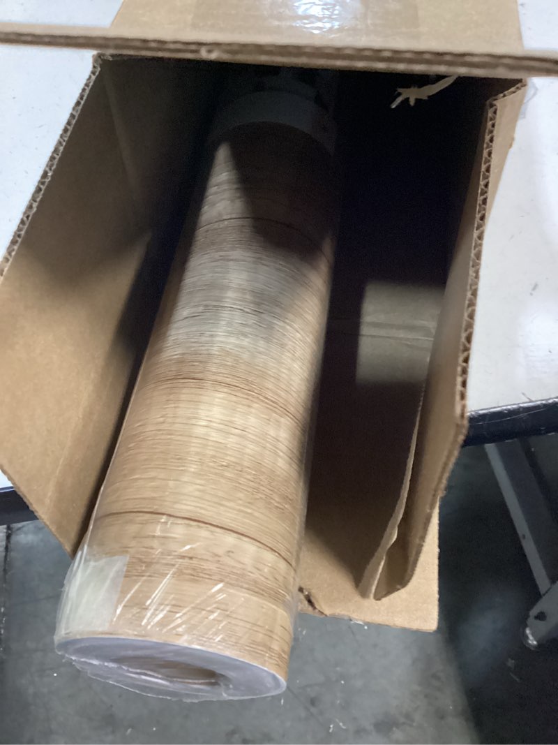 Condition photo showing New/Like New for veelike rustic oak wood contact paper peel and stick countertops waterproof wood wallpaper for desk cabinets 15.7''x118'' self adhesive countertop contact paper woodgrain vinyl wraps for furniture 15.7" x 118"
