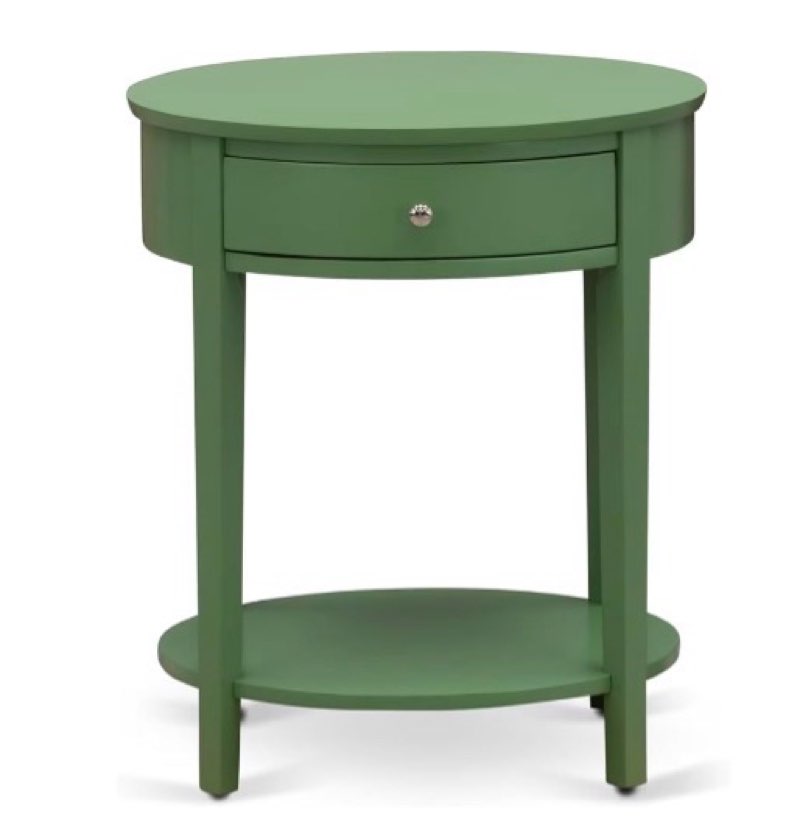 east west furniture hi-12-et mid century modern nightstand with 1 wood drawer, stable and sturdy con