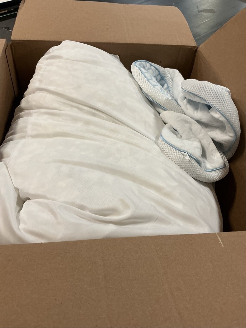 Condition photo showing As Is for sweetnight cooling pillows, memory foam pillows queen size set of 2, almohadas para dormir for hot sleepers queen blue