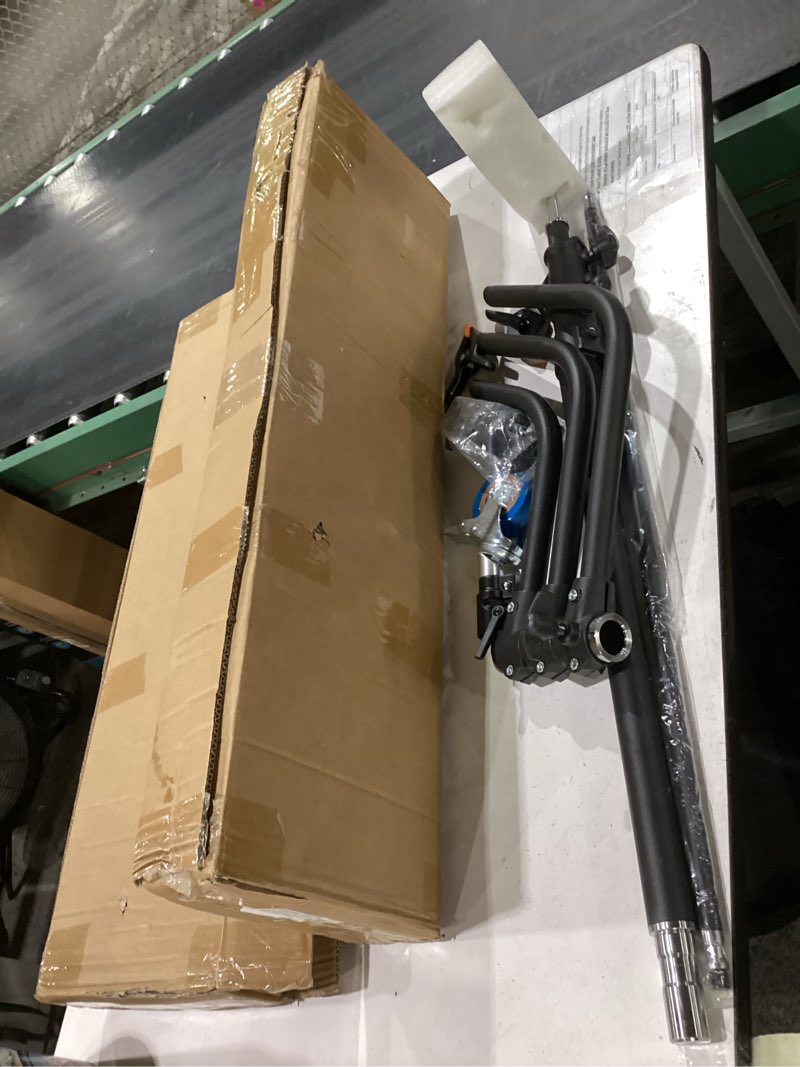 Condition photo showing Good Condition for 2 pack stainless steel photography light stand 6.9ft/210cm with holding arm sandbag grip head heavy duty c stand sturdy for photography studio video monolight softbox shooting?black? lightstand black c