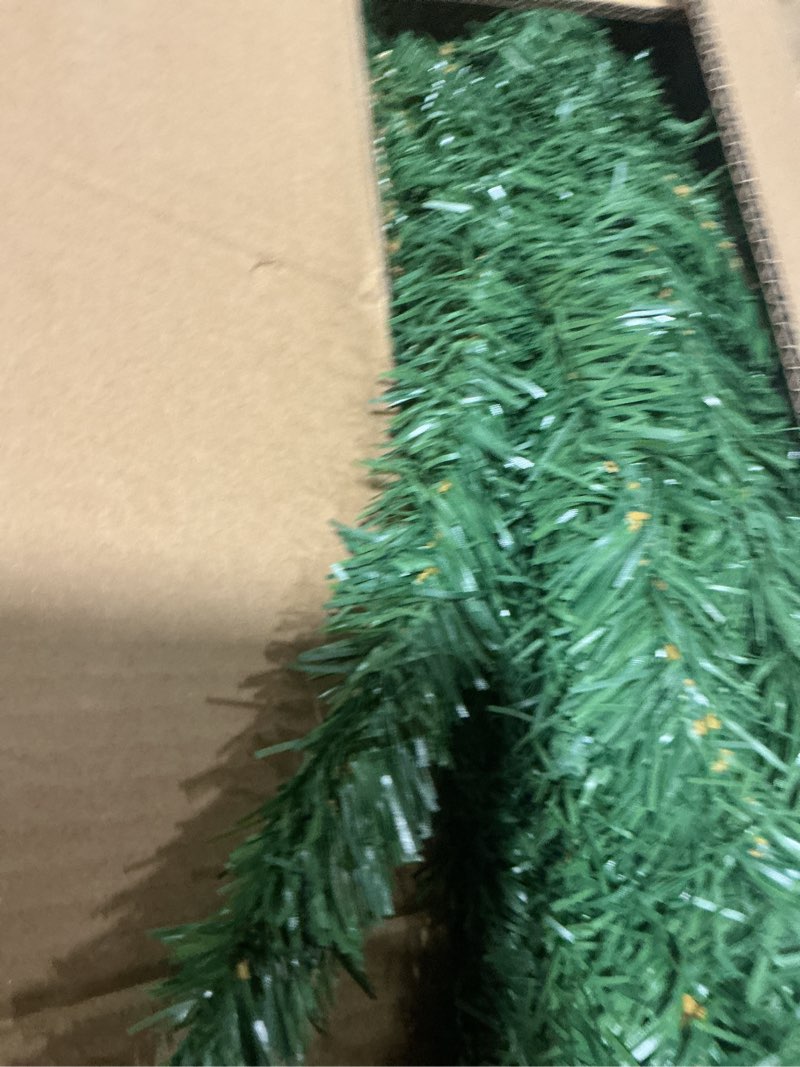 Condition photo showing Good Condition for ININ 7FT Slim Pencil Christmas Tree,Artificial Tall Skinny Xmas Tree with 448 Branch Tips,Perfect for Home/Office/Party Decoration, Metal Hinges & Foldable Base.(Unlit)