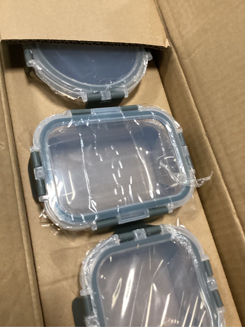 Condition photo showing Good Condition for danallan 30pcs glass food storage containers with lids meal prep containers airtight leak proof bento lunch boxes lunch containers sets microwave oven freezer dishwasher safe
