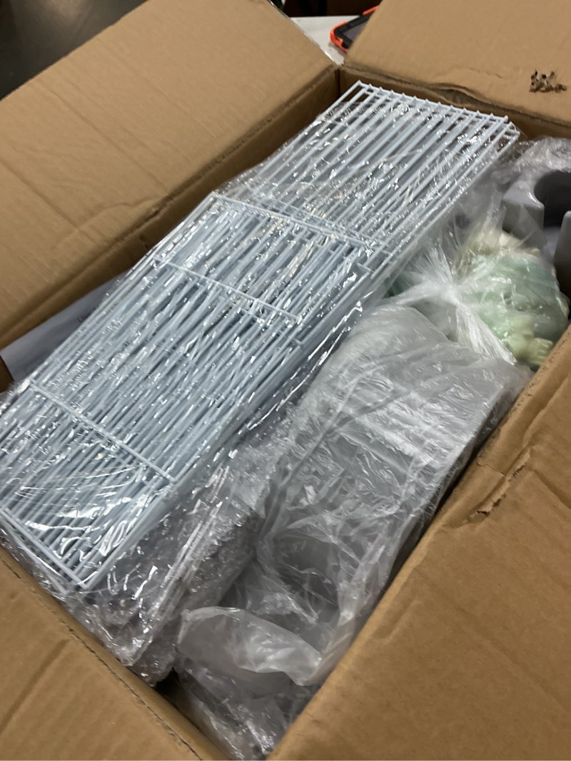 Condition photo showing Good Condition for Multilevel Hamster Cage Starter Kit 18?Lx11?Wx23?H for Dwarf Hamster Under 3? in Length with Platforms, 3 Tube Ports, Bathtub, Food Bowl, Steps, 2 Exercise Wheels, Doors, House, Water Bottle