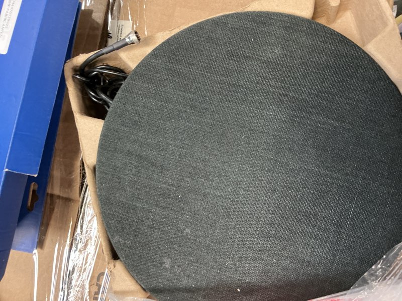 Condition photo showing As Is for rca amplified indoor fabric multi-directional hdtv antenna with built-in stand and 60-mile range