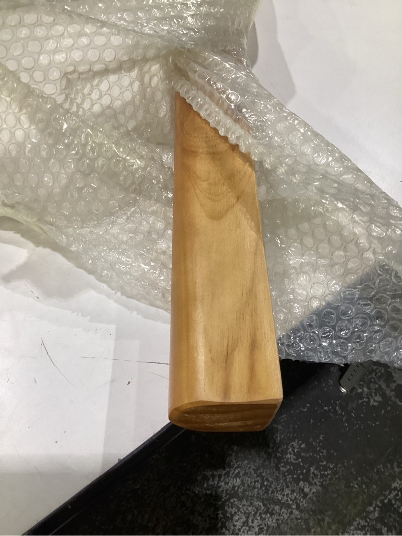 Condition photo showing Good Condition for EUSAMFC Wooden Stair Handrail,5FT Safety Non-Slip Stair Railing, Wall Mount Handrail Pine Handrails Support Rod Complete Kit, for Bars Lofts Kindergarten Guardrail Corridor 5 Feet Brown