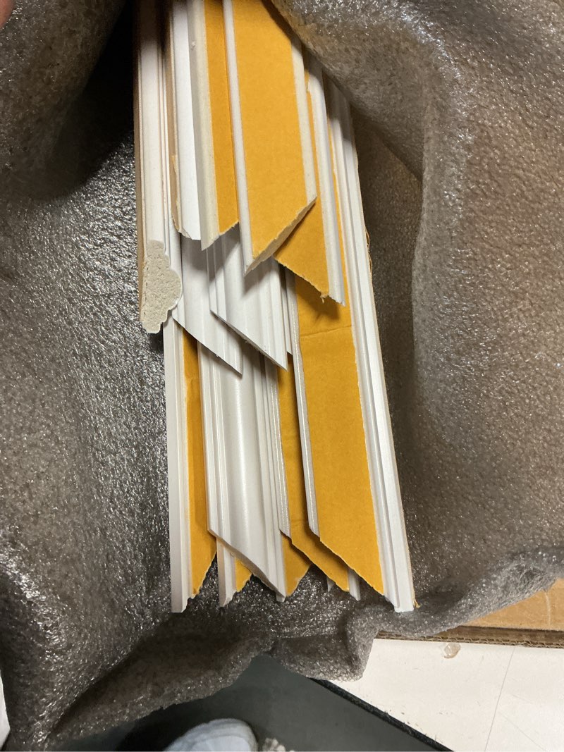 Condition photo showing New/Like New for birdeco peel and stick wall molding kit, ready to assemble wainscoting panels, pre-cut molding trim for home and office interrior wall decor, diy, premade (4 frames)