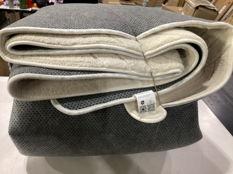 Condition photo showing As Is for *similar to stock* sour lemon 9x12 area rugs for living room, soft large area rug fluffy rugs for bedroom?machine washable area rug non slip carpet rug for living room playroom kids room home decor cream 9' x 12' (rectangular)