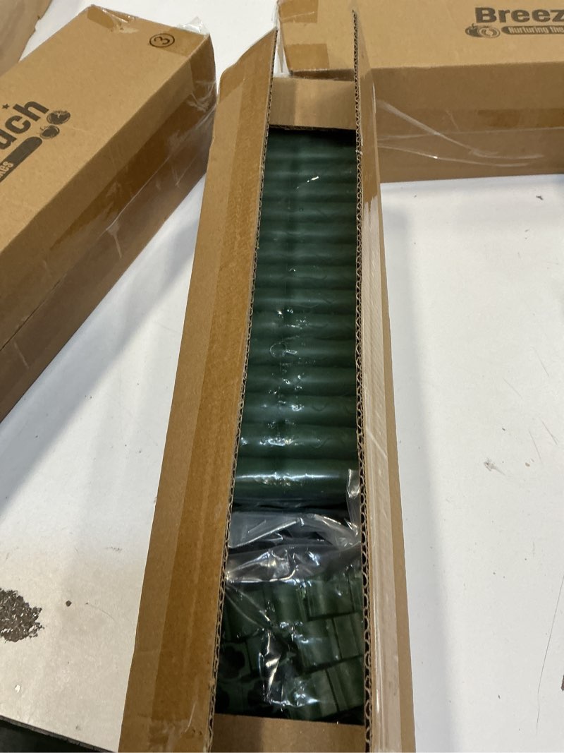 Breeze Touch Garden Trellis for Climbing Plants Outdoor, 40 Pack 17" Tomato Stakes Set with Clips & 