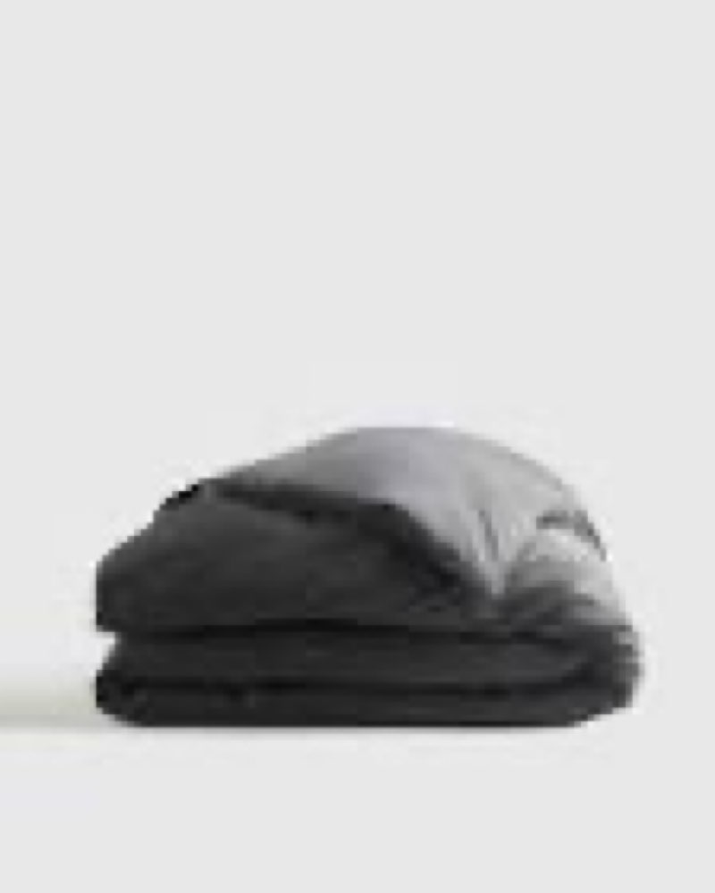 quince, bamboo duvet cover/charcoal/full/queen